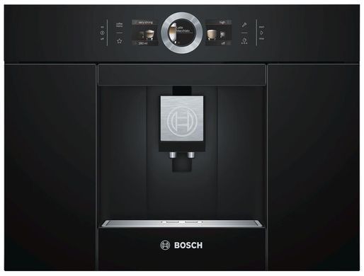 Bosch Кавомашина вбудовувана, 2.4л, зерно+мелена, автомат.капуч, LED-дисплей, авторецептів -8, чорний (366640) CTL636EB6 фото