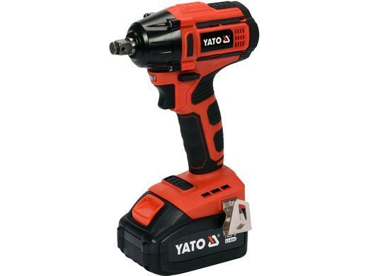 Гайковерт ударний акумуляторний безщітковий YATO: квадрат- 1/2", 250Нм, Li-Ion 18В, 3 Агод +кейс YT-82802 фото