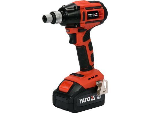 Гайковерт ударний акумуляторний безщітковий YATO: квадрат- 1/2", 250Нм, Li-Ion 18В, 3 Агод +кейс YT-82802 фото