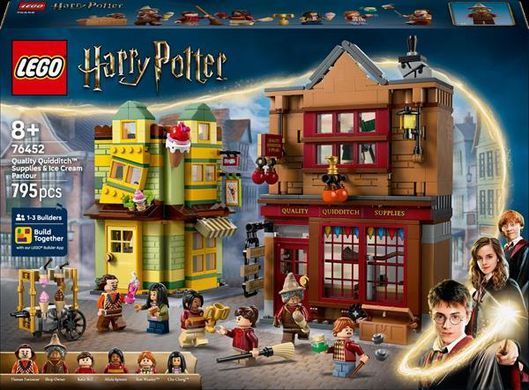 Конструктор LEGO Harry Potter Якісні товари для квідичу і кафе з морозивом 795 деталей (76452)