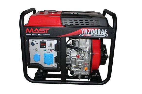 Дизельный генератор MAST GROUP YH7000AE + газовая плитка Orcamp CK-505 + электрический обогреватель Gardyer KYH7000AE фото