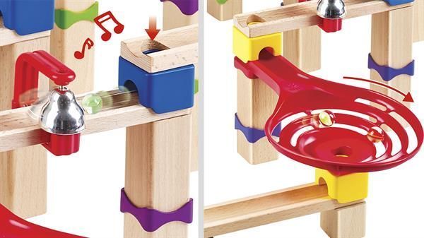 Конструктор-лабіринт Hape Marble Run Трюки та повороти 129 ел. (E1100) dt_14980 фото