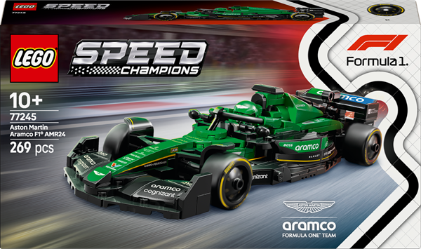 Конструктор LEGO Speed Champions Автомобіль для перегонів Aston Martin Aramco F1 AMR24, 269 деталей (77245)