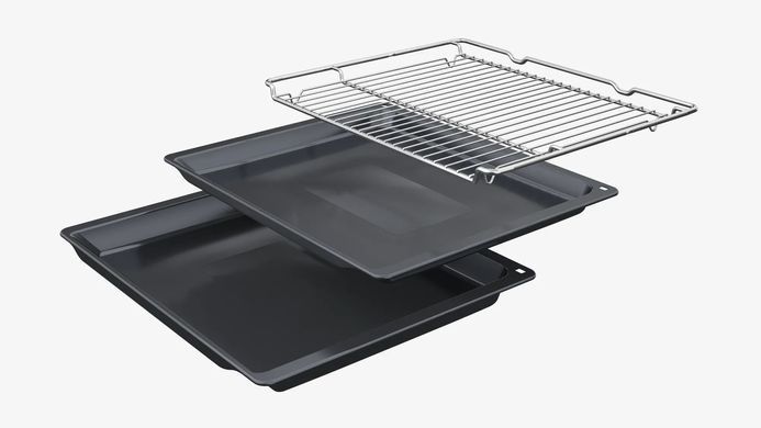 Bosch Духовой шкаф электрический, 71л, A+, дисплей, конвекция, белый HBG7341W1 фото