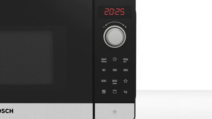 Микроволновая печь Bosch 20л, электр. управл., 800Вт, гриль, дисплей, черный (355561) FEL023MS1 фото