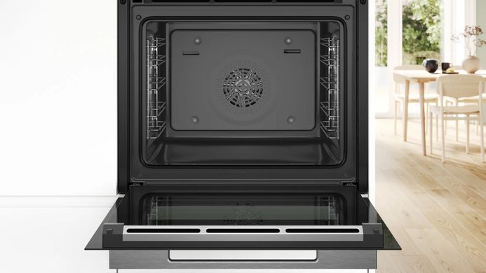 Bosch Духовой шкаф электрический, 71л, A+, дисплей, конвекция, белый HBG7341W1 фото