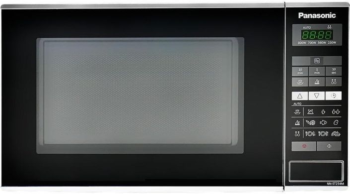 Микроволновая печь Panasonic, 20л, 800Вт, дисплей, откр.кнопкой, нерж (390794) NN-ST254MZUE фото