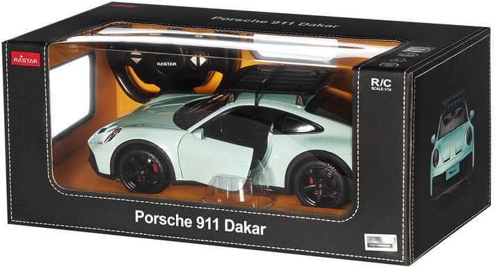 Машинка Rastar Porsche 911 Dakar Standard Version 1:14 Зеленый