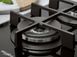 Whirlpool Варочная поверхность газ на стекле, 60см, чугун, конфорка с двойным рядом пламени, черный GOWL628/NBEE