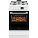 Electrolux Плита комбинированная, 58л, 50x60см, дисплей, конвекция, пар, белый LKK560232W