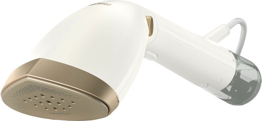 Отпариватель Philips компактный Series 7000, 1500Вт, 100 и 200мл, паровой удар -28гр, перчатка, чехол, нерж. сталь, белый STH7030/10 фото