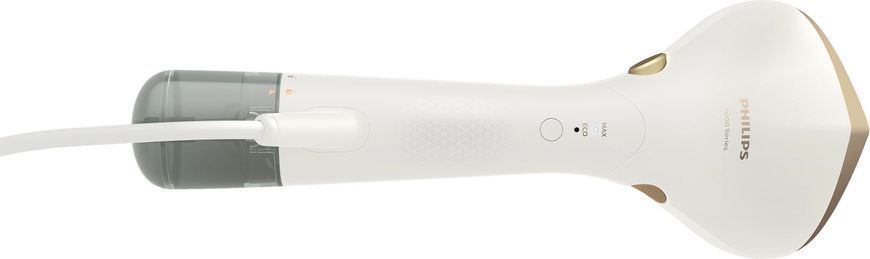 Отпариватель Philips компактный Series 7000, 1500Вт, 100 и 200мл, паровой удар -28гр, перчатка, чехол, нерж. сталь, белый STH7030/10 фото