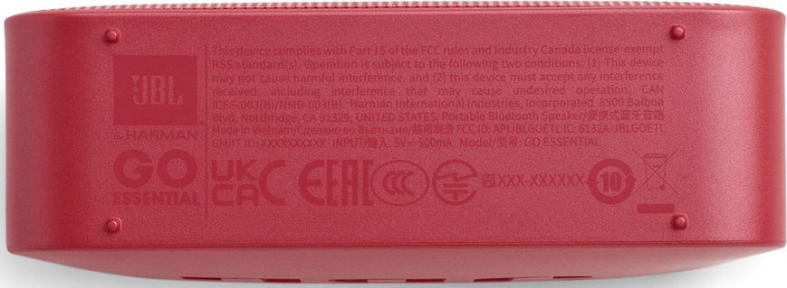 Портативна акустика JBL Go Essential Червоний (JBLGOESRED) JBLGOESRED фото