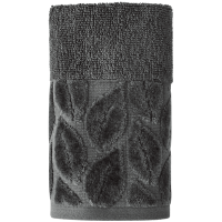 Текстиль банний SOHO Рушник 30*50 бавовна 100% Leaves Dark Gray