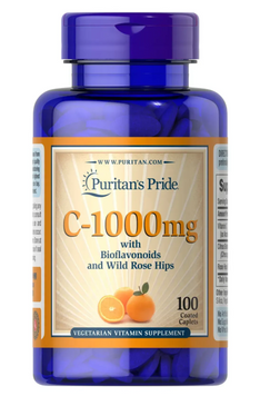 Вітамін C з біофлавоноїдами та шипшиною Puritan's Pride (Vitamin C with bioflavonoids & rose hips) 1000 мг