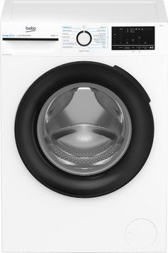 Beko Стиральная машина фронтальная, 8кг, 1400, A+++, 55см, дисплей, инвертор, пар, белый BM3WFSU48435WB фото