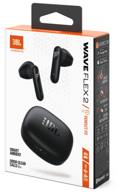 Навушники JBL WAVE FLEX 2 Black (JBLWFLEX2BLK) (7065573) JBLWFLEX2BLK фото