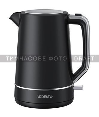 Електрочайник ARDESTO 1.7л, Otter, пластик, чорний матовий (384222) EKL-450B фото