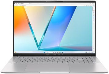 ASUS Ноутбук Vivobook S 16 M5606UA-MX027 16" 3.2K OLED, AMD R7-8845HS, 32GB, F1TB, UMA, NoOS, Серебристый 90NB1483-M00130 фото