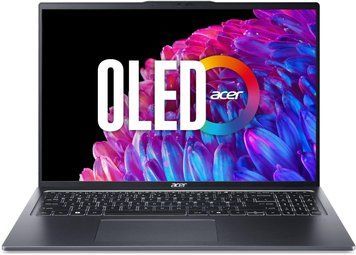 Acer Ноутбук Swift Go 16 SFG16-72 16" 3.2K OLED, Intel U5-125H, 16GB, F512GB, UMA, Lin, серый NX.KY9EU.001 фото