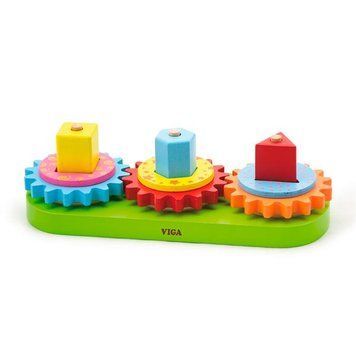 Деревянная пирамидка Viga Toys Шестеренки (59611) dt_845 фото