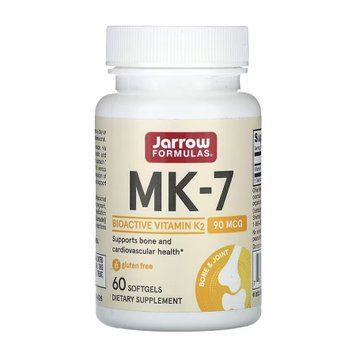 Jarrow Formulas, MK-7, 90 мкг, 60 капсул