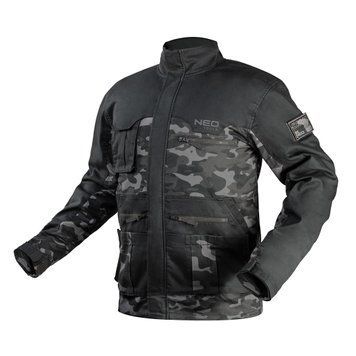 Куртка робоча NEO TOOLS CAMO URBAN 81-212, саржа, регульовані манжети, багатофункціональні кармани L