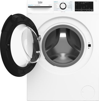 Beko Пральна машина фронтальна, 8кг, 1400, A+++, 55см, дисплей, інвертор, пара, білий (383368) BM3WFSU48435WB фото
