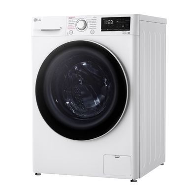 LG Пральна машина фронтальна, 9кг, 1400, A+++, 57см, дисплей, пара, інвертор, білий (355580) F4V3VS0WW фото
