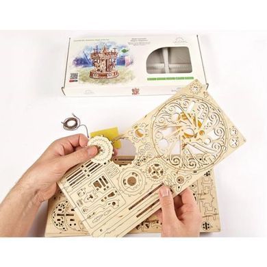 Деревянный механический 3D конструктор Ugears Карусель (70129) dt_93604 фото