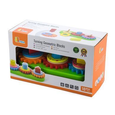 Дерев'яна пірамідка Viga Toys Шестерінки (59611) dt_845 фото