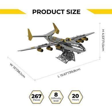 Коллекционная модель-конструктор Metal Time Ukrainian Dream Exclusive Edition Ан-225 Мрия механическая двухцветная (MT001EE) dt_94812 фото