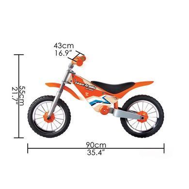 Біговел Hape двоколісний 12" помаранчевий (E1092), оранжевый