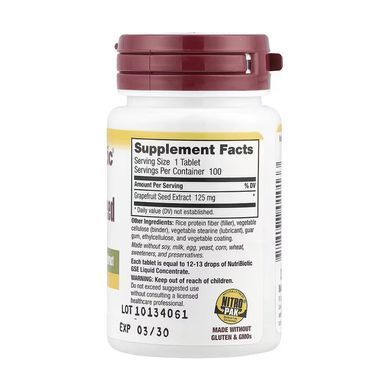Grapefruit Seed Extract 125mg - 100 tabs Nutribiotic
