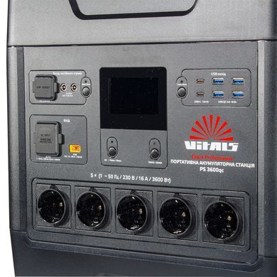 Портативна акумуляторна станція Vitals Professional PS 3600qc V217493 фото