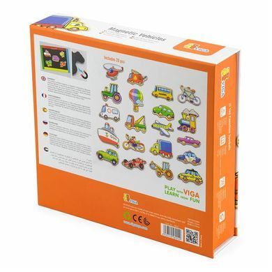 Набір магнітів Viga Toys Транспорт 20 шт. (58924) dt_9533 фото