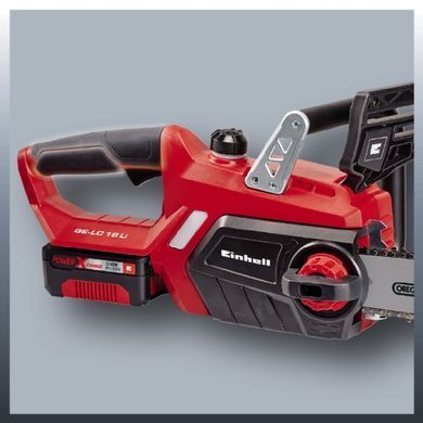 Einhell Пила цепная аккумуляторная GE-LC 18 Li Kit, 18В PXC, акб 1х3Ач, шина 25см, 4.3м/с, 2.97кг