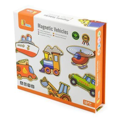 Набір магнітів Viga Toys Транспорт 20 шт. (58924) dt_9533 фото