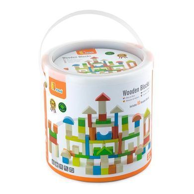 Деревянные кубики Viga Toys Цветные блоки, 80 шт., 2,5 см (50333) dt_79224 фото