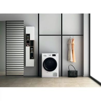 Whirlpool Сушильна машина тепловий насос, 9кг, A++, 65см, дисплей, люк чорний, білий (379108) FFTM229X2BUA фото