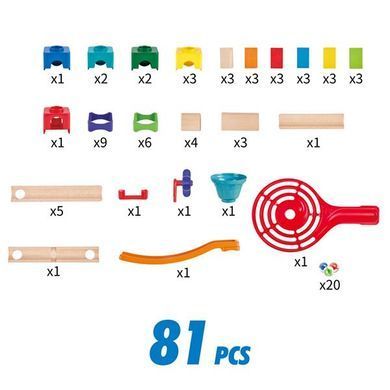 Конструктор-лабиринт Hape Marble Run Гоночная трасса 81 эл. (E1101) dt_14981 фото