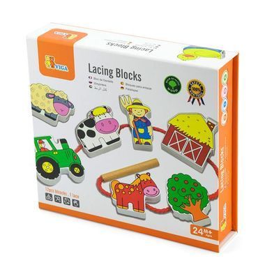 Деревянная шнуровка Viga Toys Ферма (59548N) dt_86422 фото