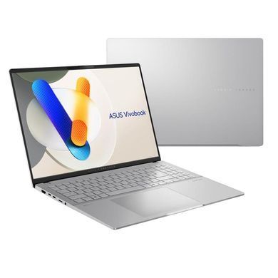 ASUS Ноутбук Vivobook S 16 M5606UA-MX025 16" 3.2K OLED, AMD R9-8945HS, 32GB, F1TB, UMA, NoOS, Сріблястий (382087) 90NB1483-M00110 фото