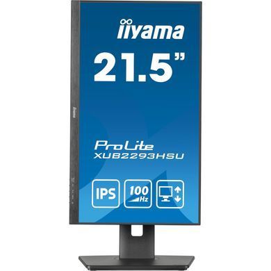 21,5 "16: 9 IPS RC Monitor, 1920x1080, 1 мс (MPRT), 100 Гц, адаптивная синхронизация, 1xhdmi 1,4/1xdp 1,2/2XUSB IIYAMA Xub22293HSU-B7 3728849 фото