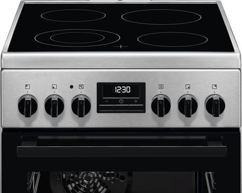 Electrolux Плита електрична склокерамічна, 57л, 50x60см, дисплей, конвекція, нерж (382783) LKR540266X фото