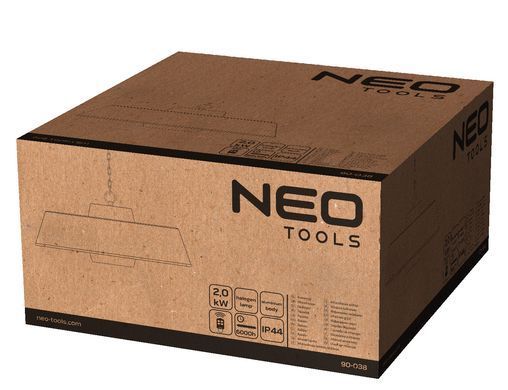 Інфрачервоний обігрівач Neo Tools 90-038 2000 Вт, з пультом, Стельовий