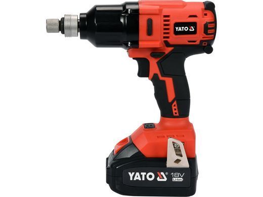 Гайковерт ударний акумуляторний безщітковий YATO: квадрат-1/2", 700 Нм, Li-Ion 18В, 3 Агод +кейс YT-82806 фото