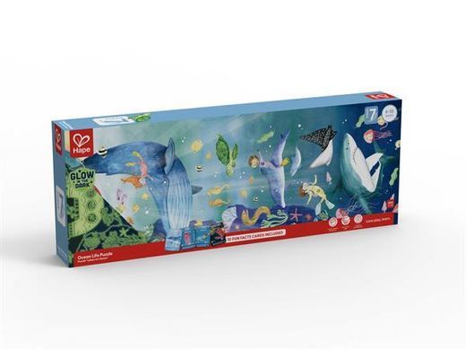 Пазл-панорама Hape Підводний світ світиться 150 см, 200 ел. (E1634) dt_15677 фото