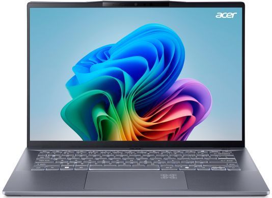 Acer Ноутбук Swift 14 AI SF14-11 14.5" WQXGA IPS, Quallcomm X1P-64-100, 16GB, F1TB, UMA, Win11, сірий (382400) NX.KZXEU.001 фото