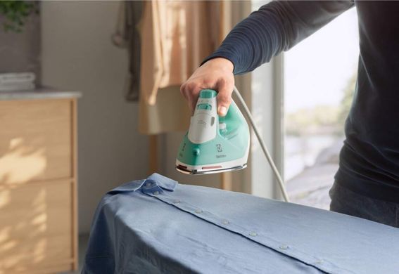 Electrolux Праска, 2200Вт, 250мл, паровий удар 90гр, нерж. сталь, зелено-білий (375424) E5SI2-2AM фото